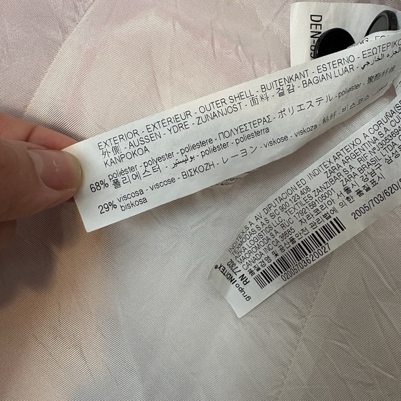 Zara Women Blazer Pink Double Breasted Shawl Collar Blogger Fave Size S Feminine - Picture 11 of 11